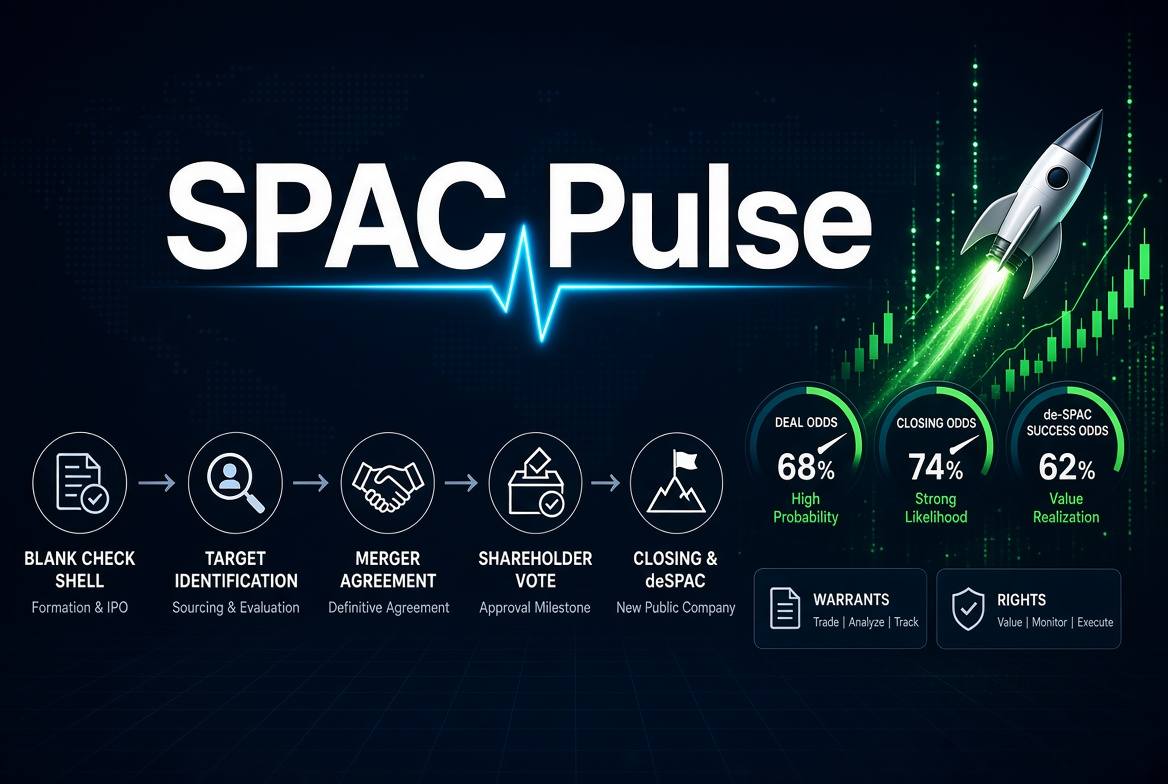 SPAC Pulse — from blank-check shell to de-SPAC, with Rights and warrants on the tape